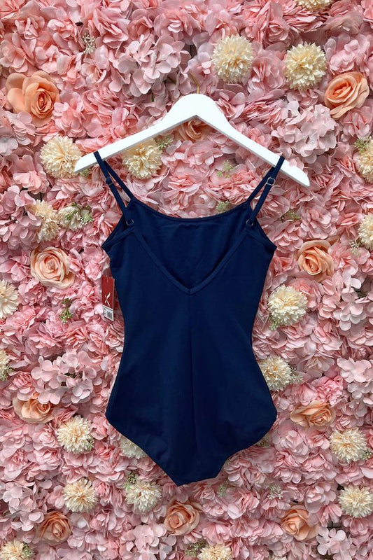 Capezio Women's Camisole Leotard with Adjustable Straps in Navy CC100 at The Dance Shop Long Island