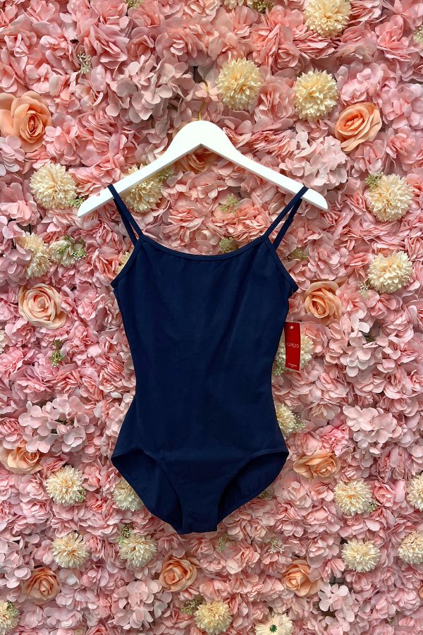 Capezio Women's Camisole Leotard with Adjustable Straps in Navy CC100 at The Dance Shop Long Island