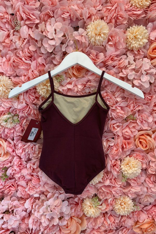 Mirella Girls Camisole Leotard in Burgundy Style M201C at The Dance Shop Long Island