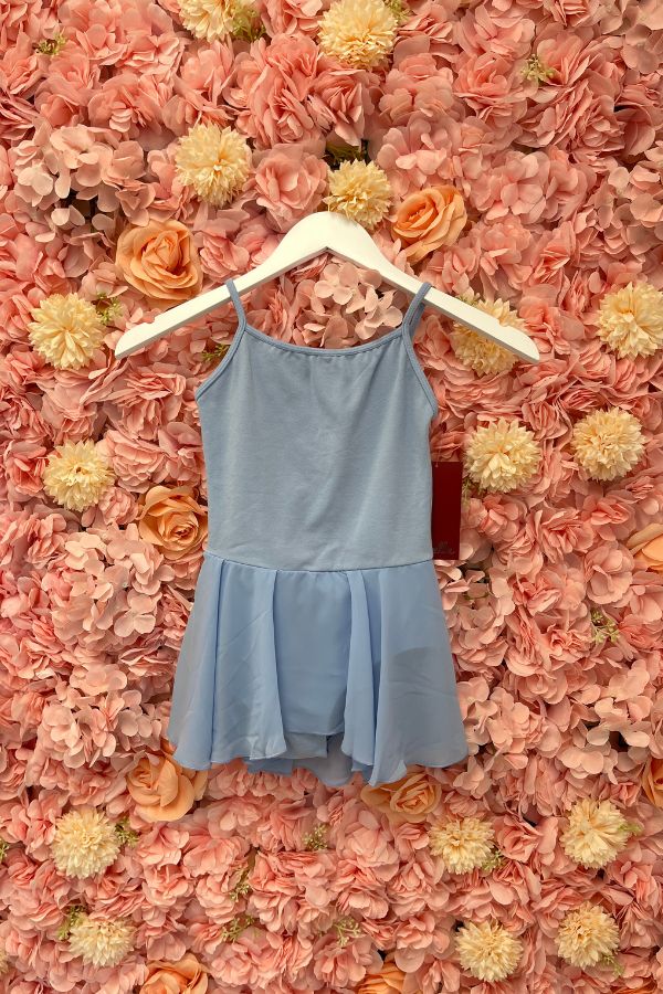 Children's Camisole Dance Dress by Mirella in light blue at The Dance Shop Long Island