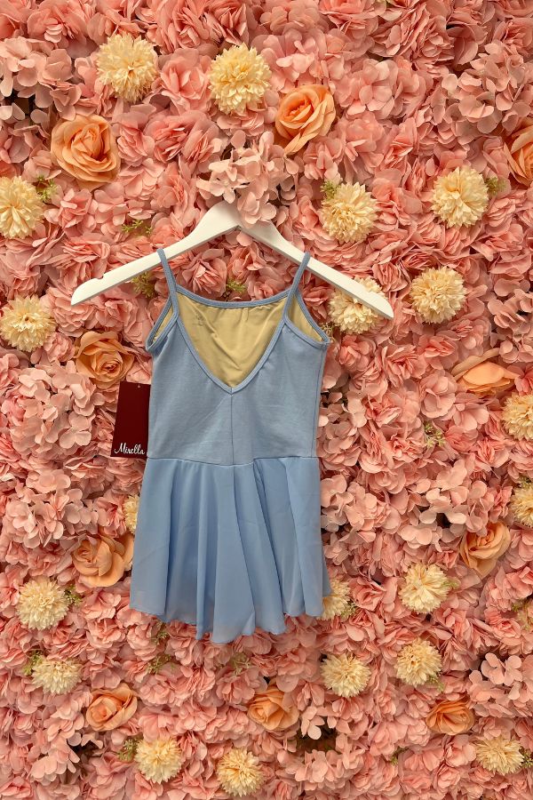 Children's Camisole Dance Dress by Mirella in light blue at The Dance Shop Long Island