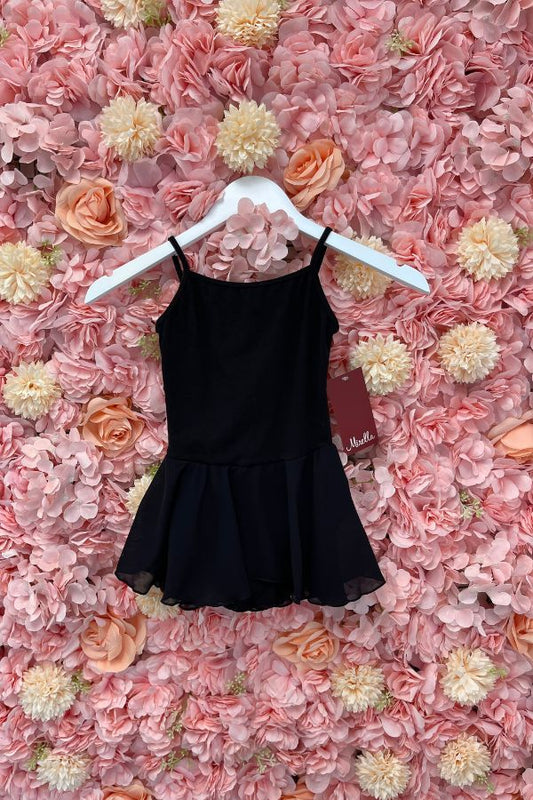 Mirella Children's Camisole Dance Dress in black at The Dance Shop Long Island