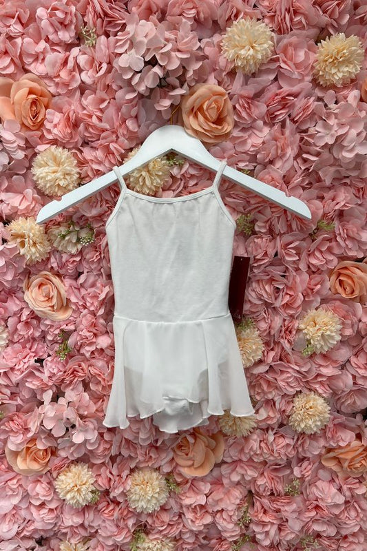 Children's Camisole Dance Dress in White by Mirella at The Dance Shop Long Island