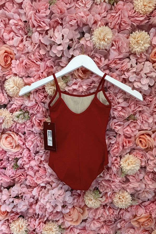 Mirella Girls Princess Seam Camisole Leotard in Garnet Style M207C at The Dance Shop Long Island