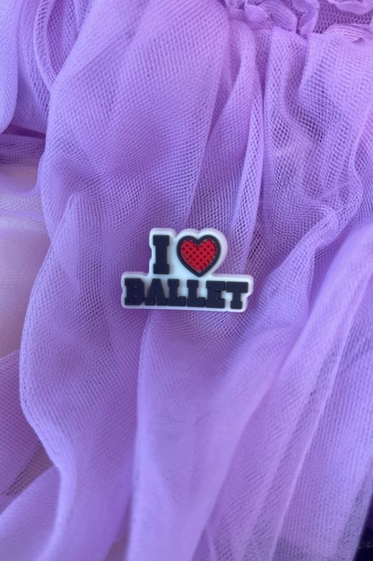 I Heart Ballet Croc Charm at The Dance Shop Long Island