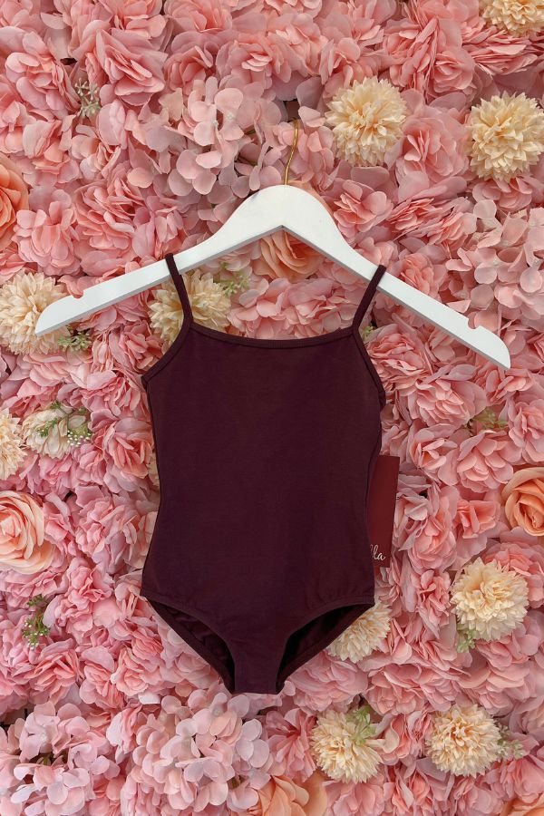 Mirella Girls Camisole Leotard in Burgundy Style M201C at The Dance Shop Long Island