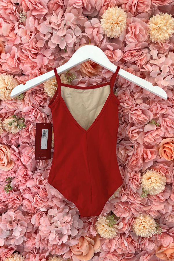 Mirella girls Camisole leotard in garnet Style M201C at The Dance Shop Long Island