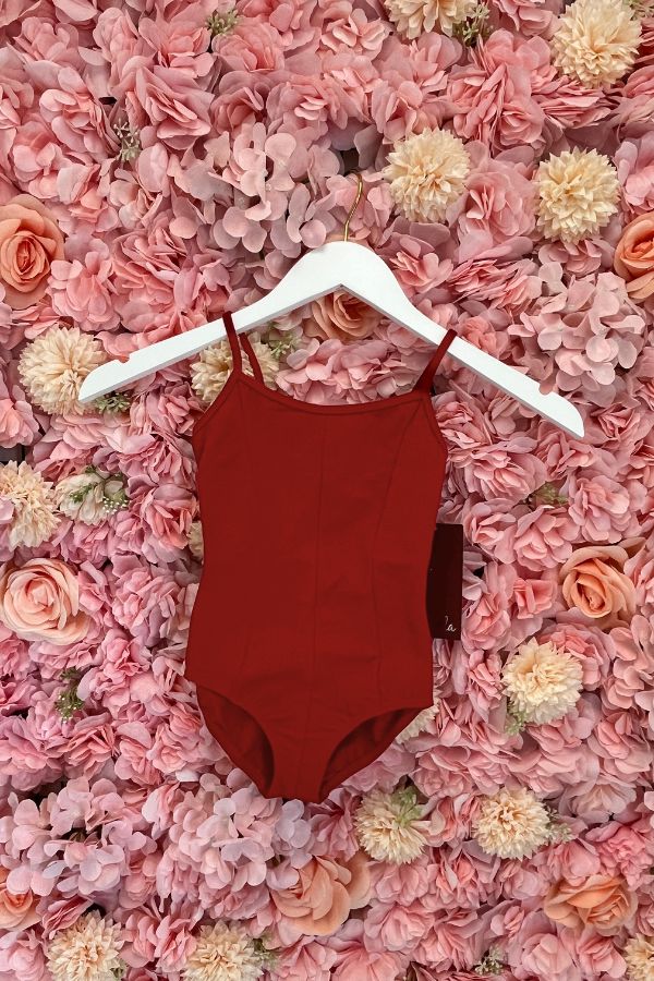 Mirella Girls Princess Seam Camisole Leotard in Garnet Style M207C at The Dance Shop Long Island