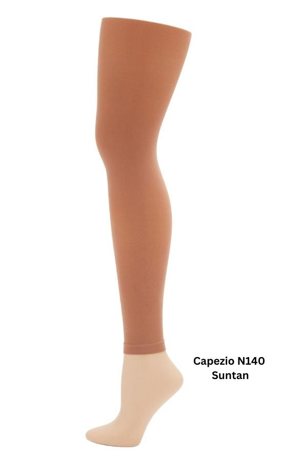 Capezio Hold & Stretch Footless Dance Tights in Suntan